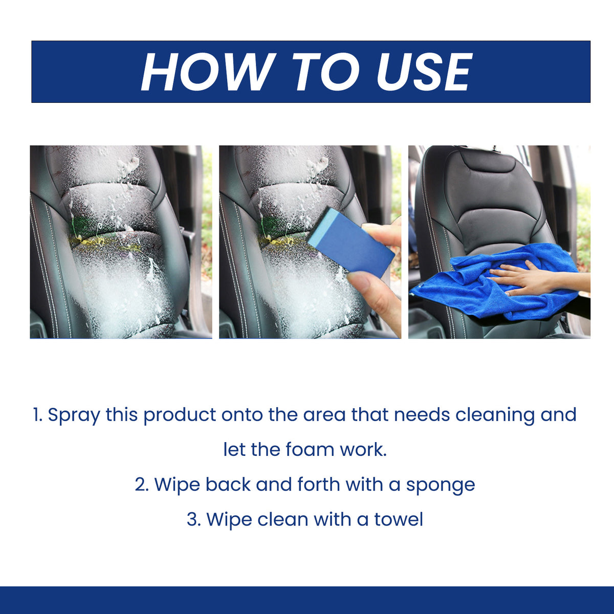 Car Interior Foam Cleaner for Cleaner, Fresher Surfaces