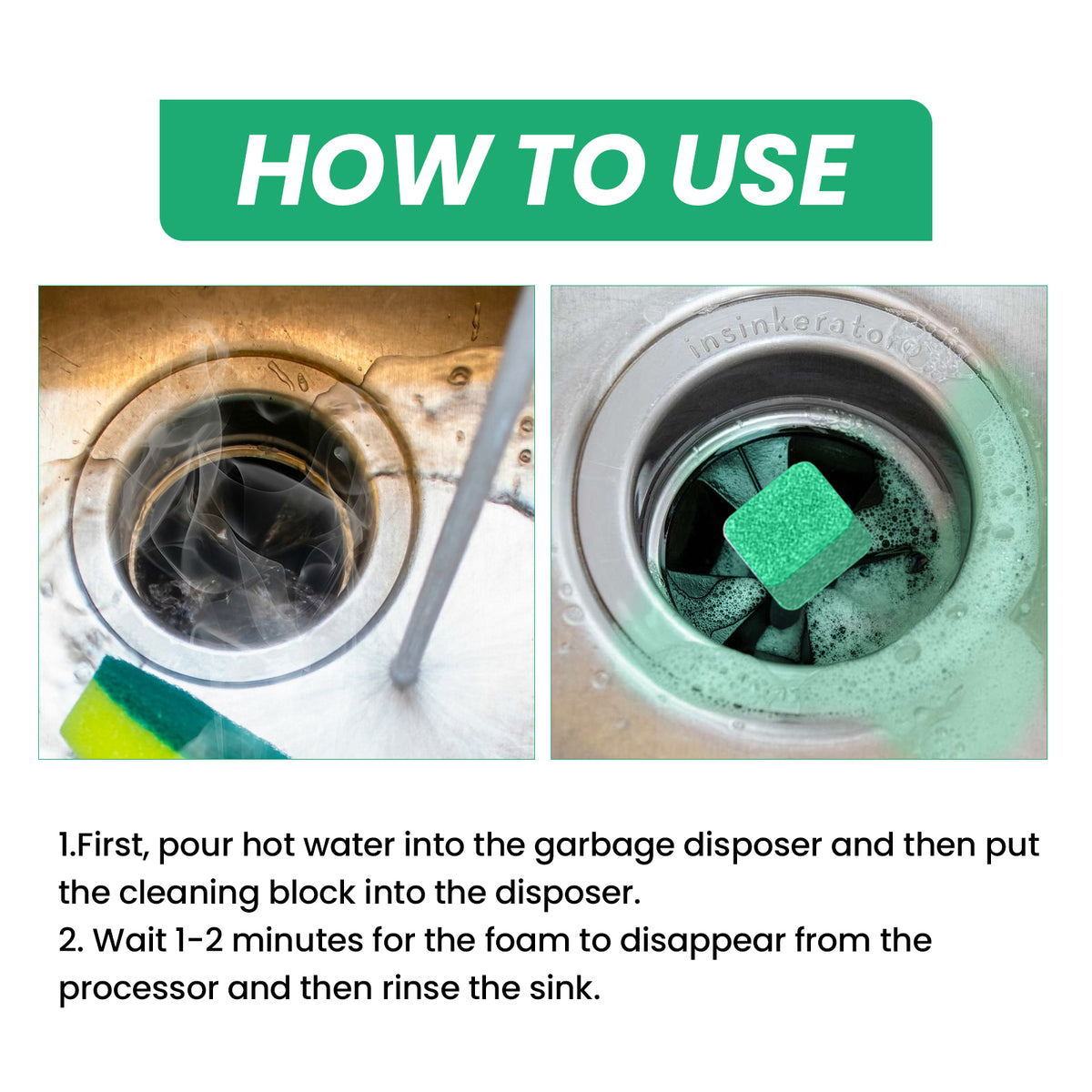 Garbage Disposal Cleaning Tablets for Fresh, Clean Drains