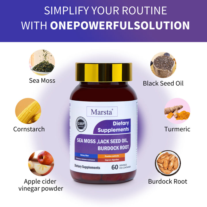 Sea Moss Capsules — All-in-One Immune & Gut Support, 60