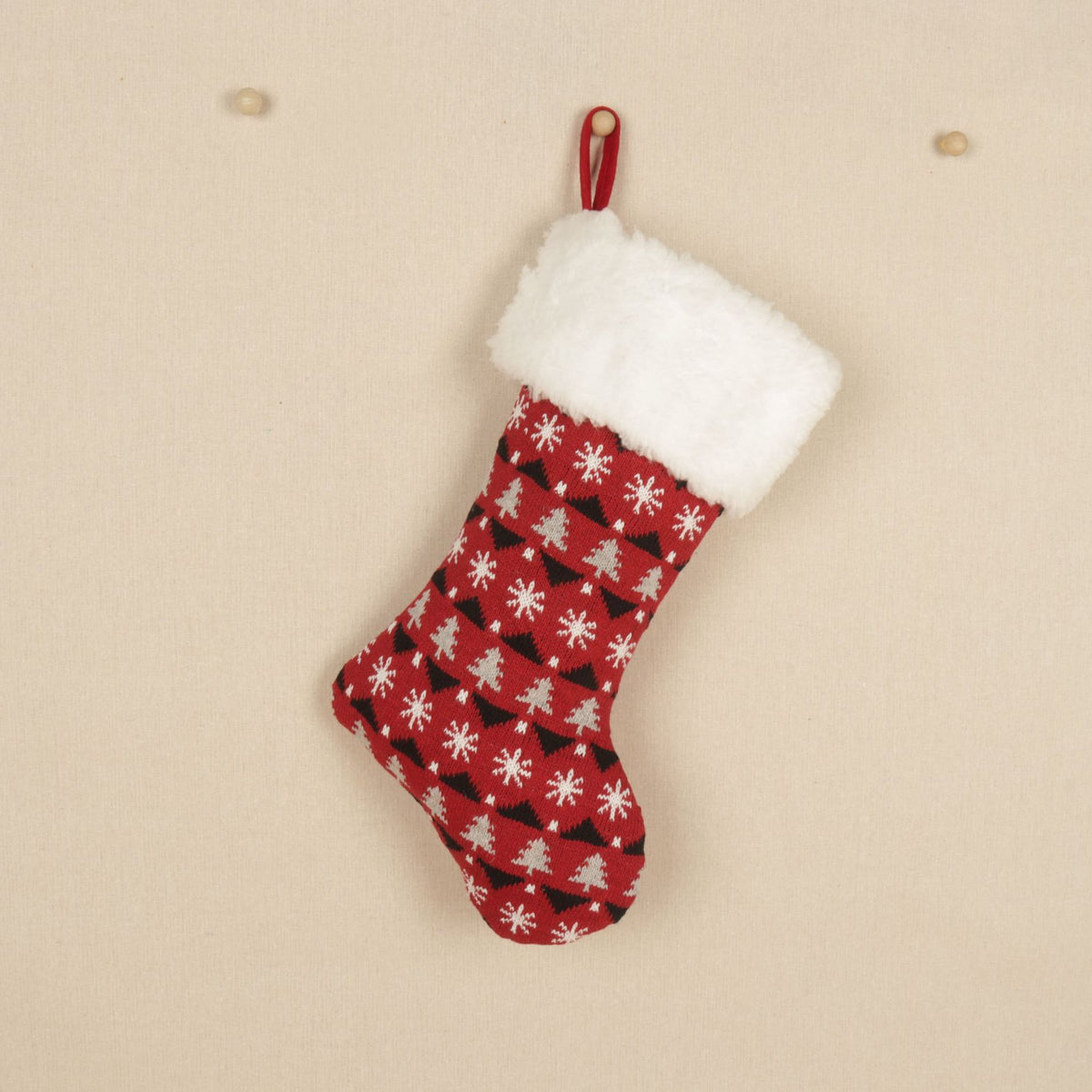 Knitted Christmas Stockings For Festive Gift Displays