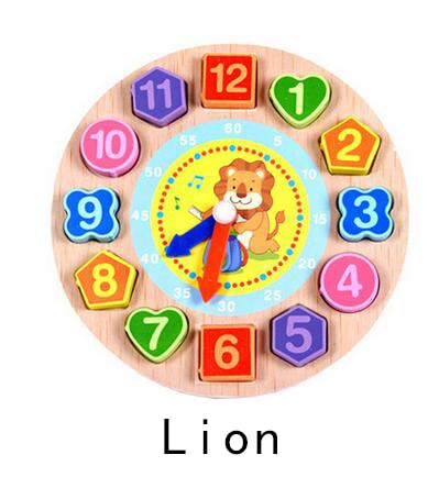 Wooden Montessori Clock Toy for Screen-Free Learning