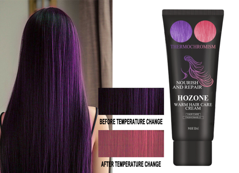 Thermochromic Hair Color Cream for Vivid Mermaid Shades