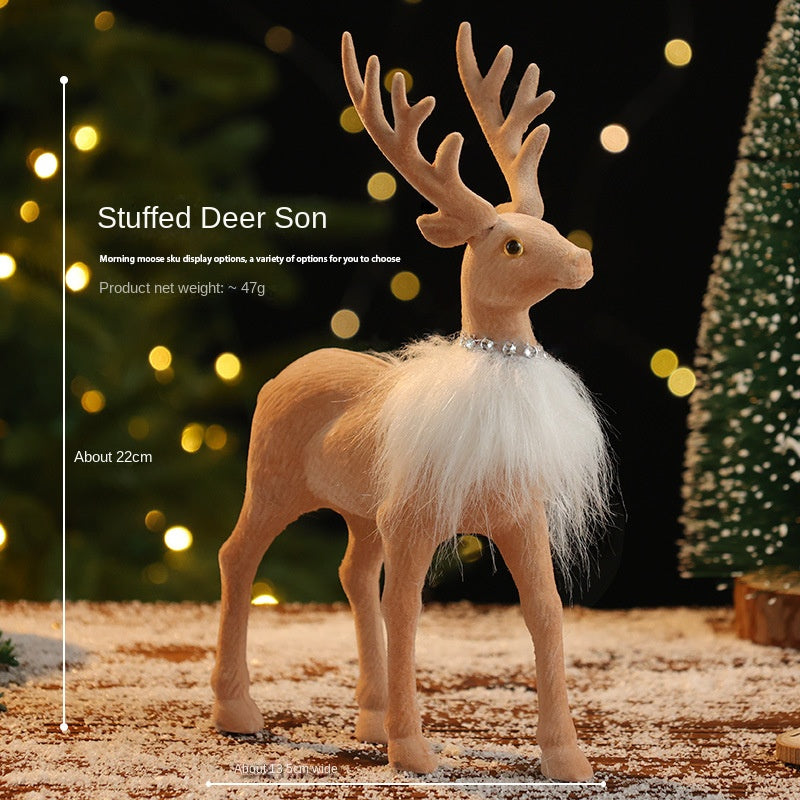 Reindeer Christmas Decor for a Woodland Scene