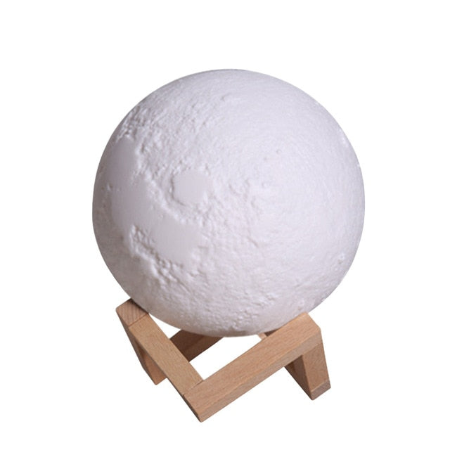 3D Moon Lamp Humidifier with Night Light, 880ml Tank
