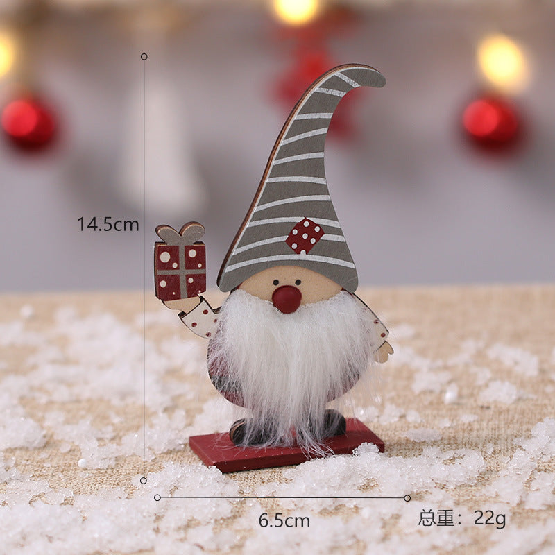 Wooden Christmas Decorations for Festive Tabletop Displays