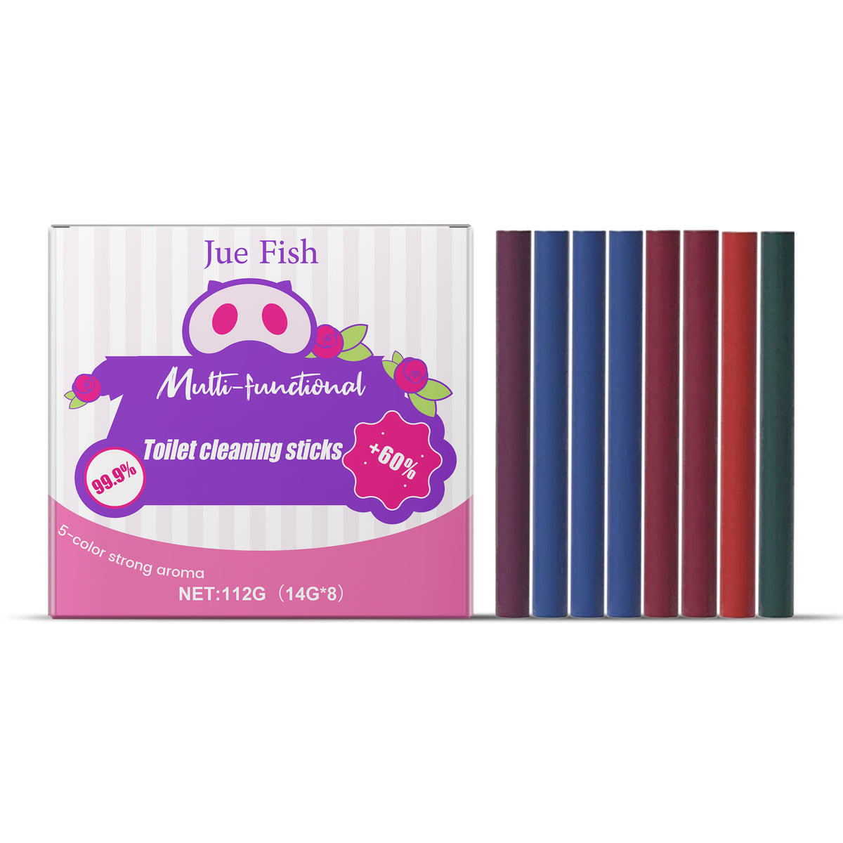 Toilet Cleaning Sticks — 8 Auto Deodorizing Tabs