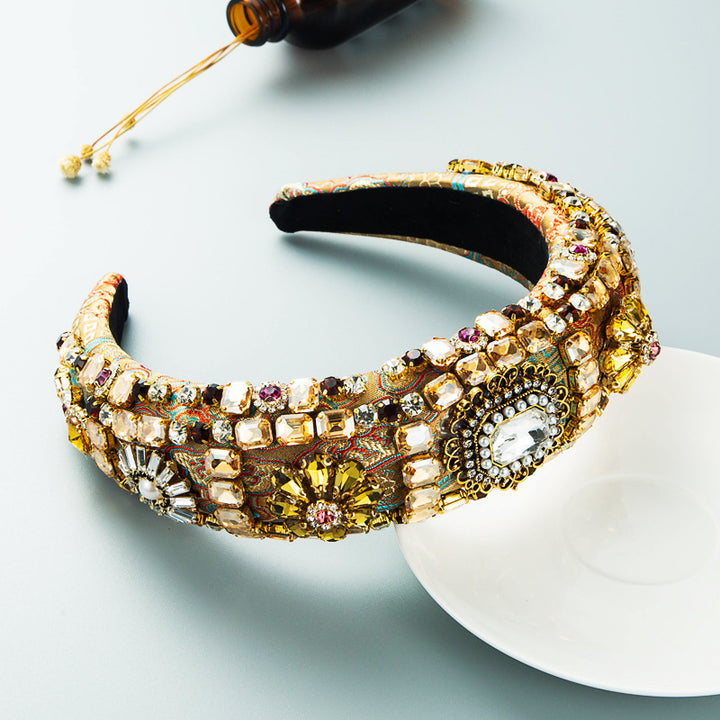 Embellished Hair Hoop for Dramatic Formal Evening Looks