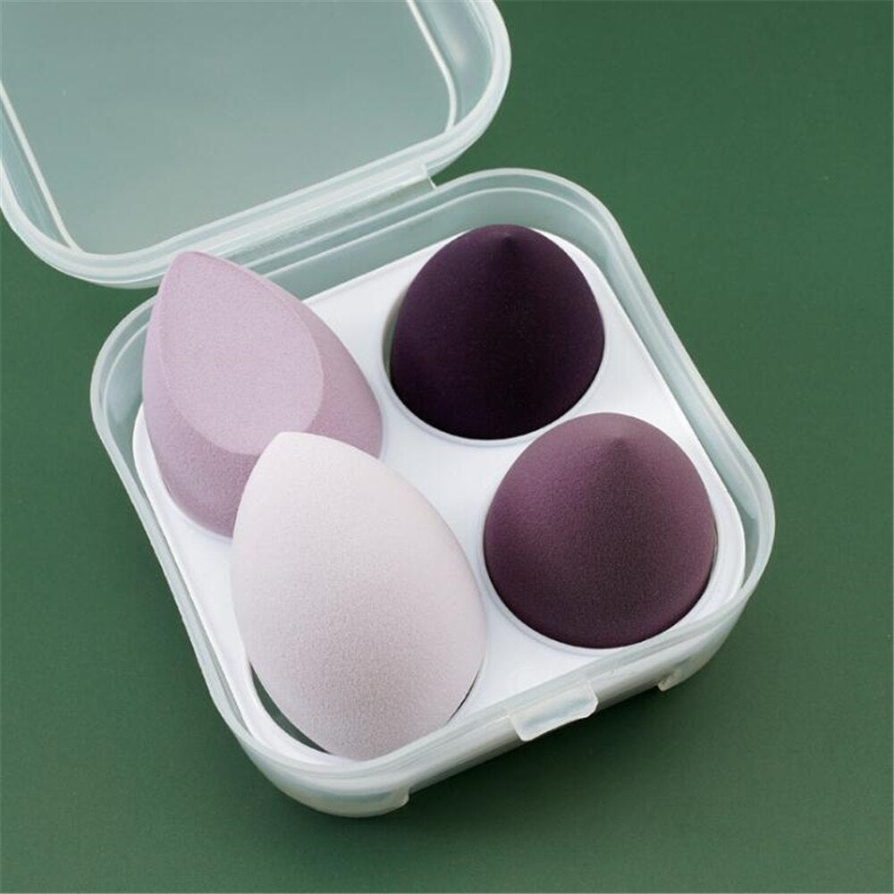 Makeup Sponge Set — Flawless Blending with 4 Velvety Puffs