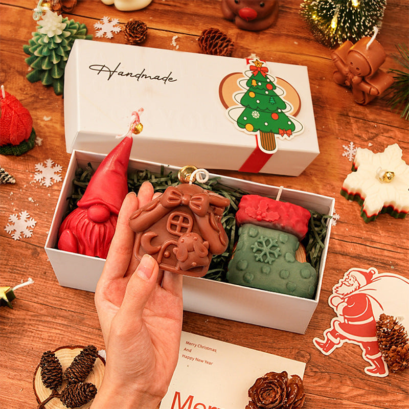 Handmade Christmas Candle Gift Set for Cozy Holiday Decor