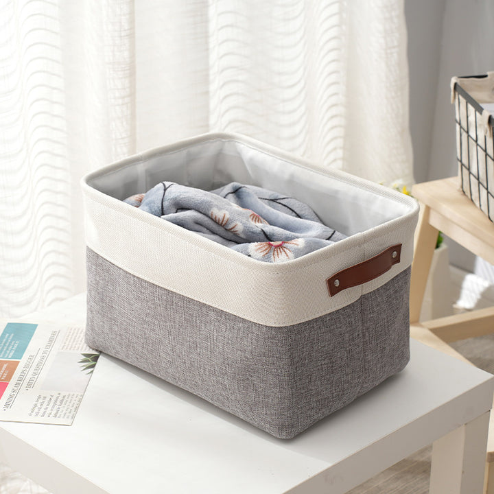 Foldable Fabric Storage Basket for Clothes and Toys