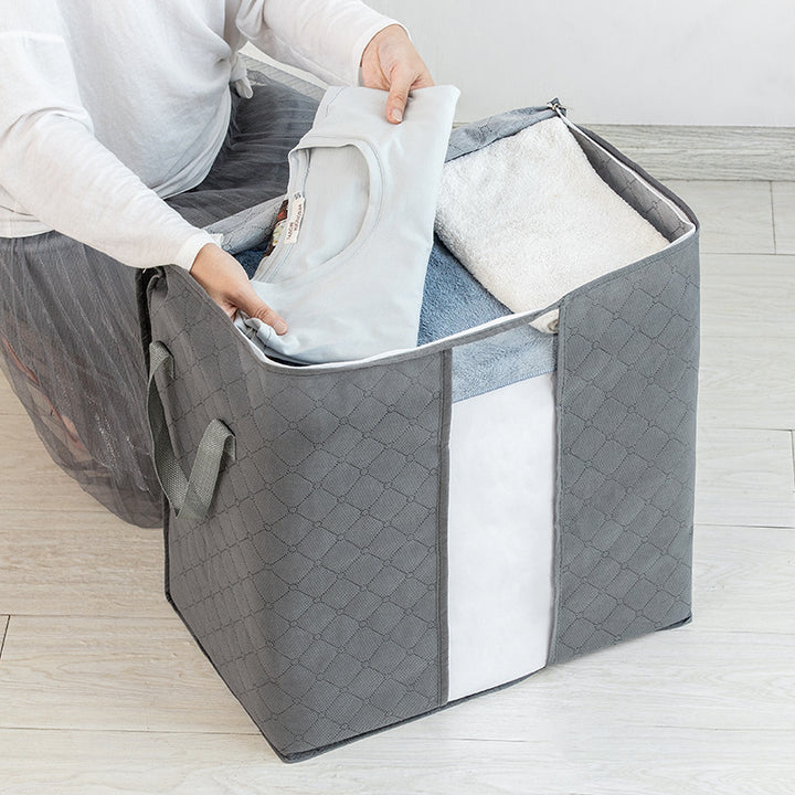 Large Quilt Storage Bag with Clear Window and Zipper