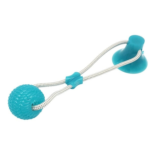 Interactive Suction Cup Dog Toy for Chewing and Play