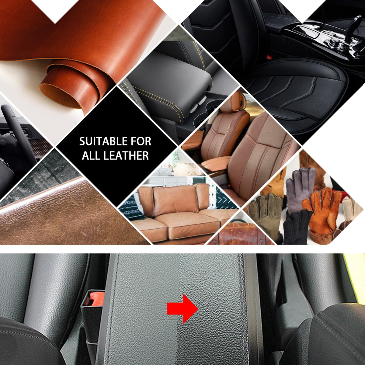Automotive Leather Cleaner for Deep Interior Care and Seats
