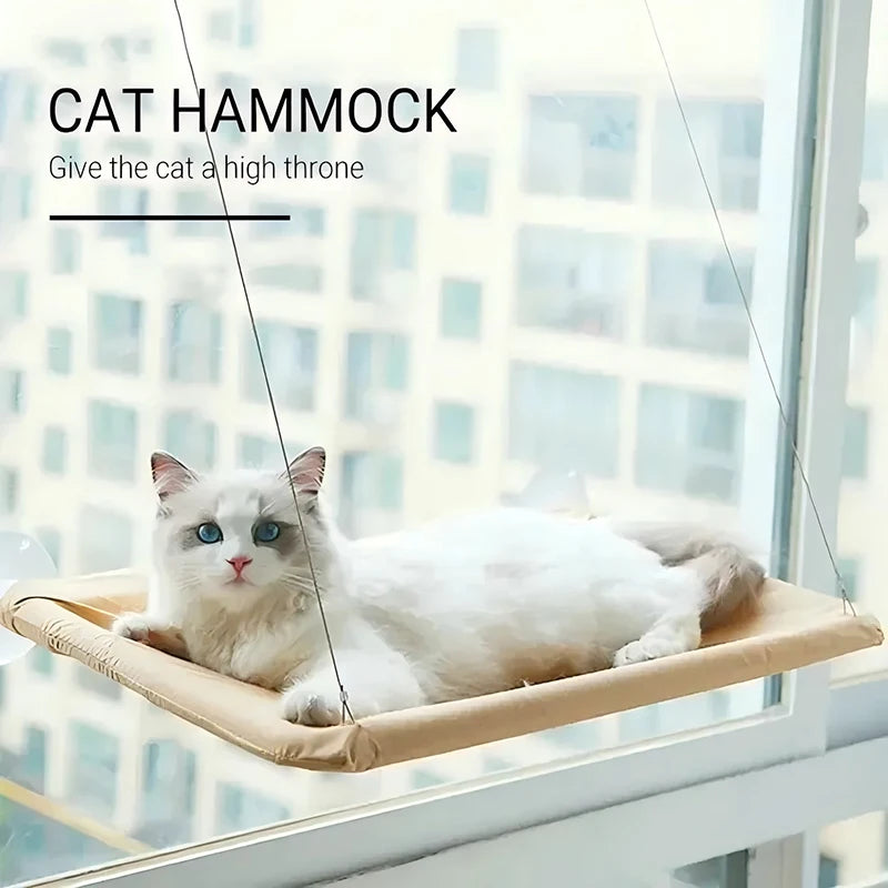 Cat Window Hammock for Elevated, Space-Saving Lounging