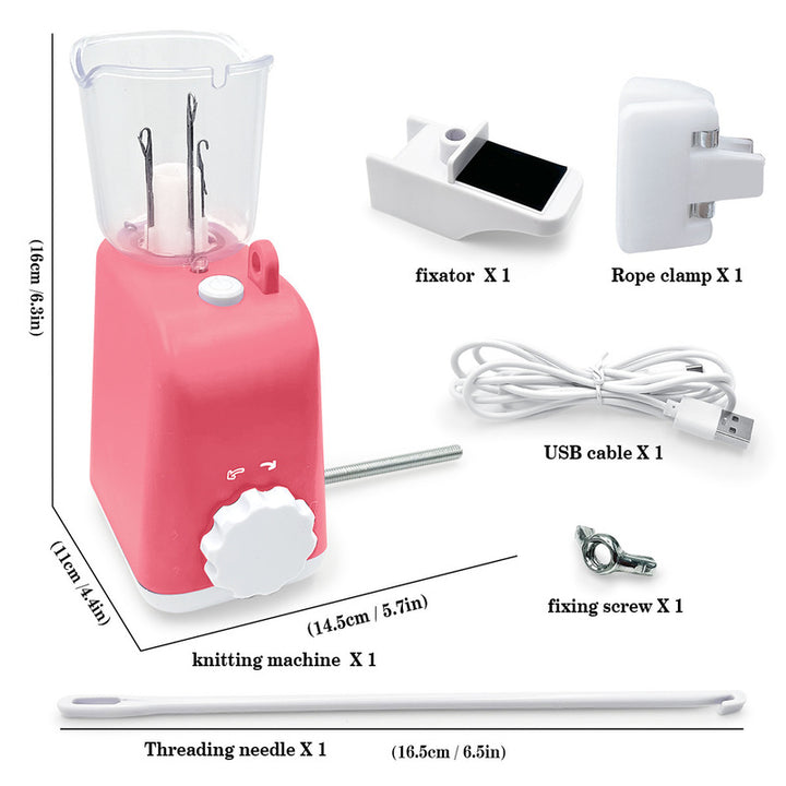 Electric Knitting Machine for Cords, Braids & Yarn Crafts