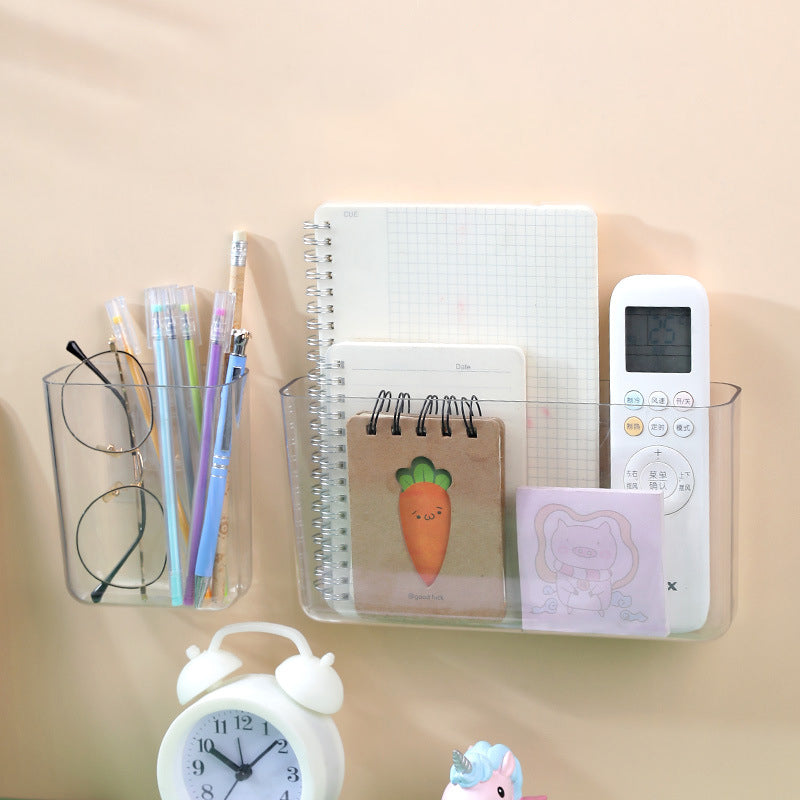 Punch-Free Wall Rack for Dorm Bedside Storage