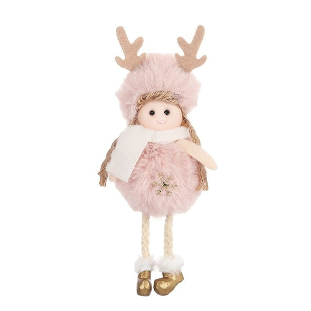 Plush Christmas Hanging Ornaments for Cozy Holiday Charm