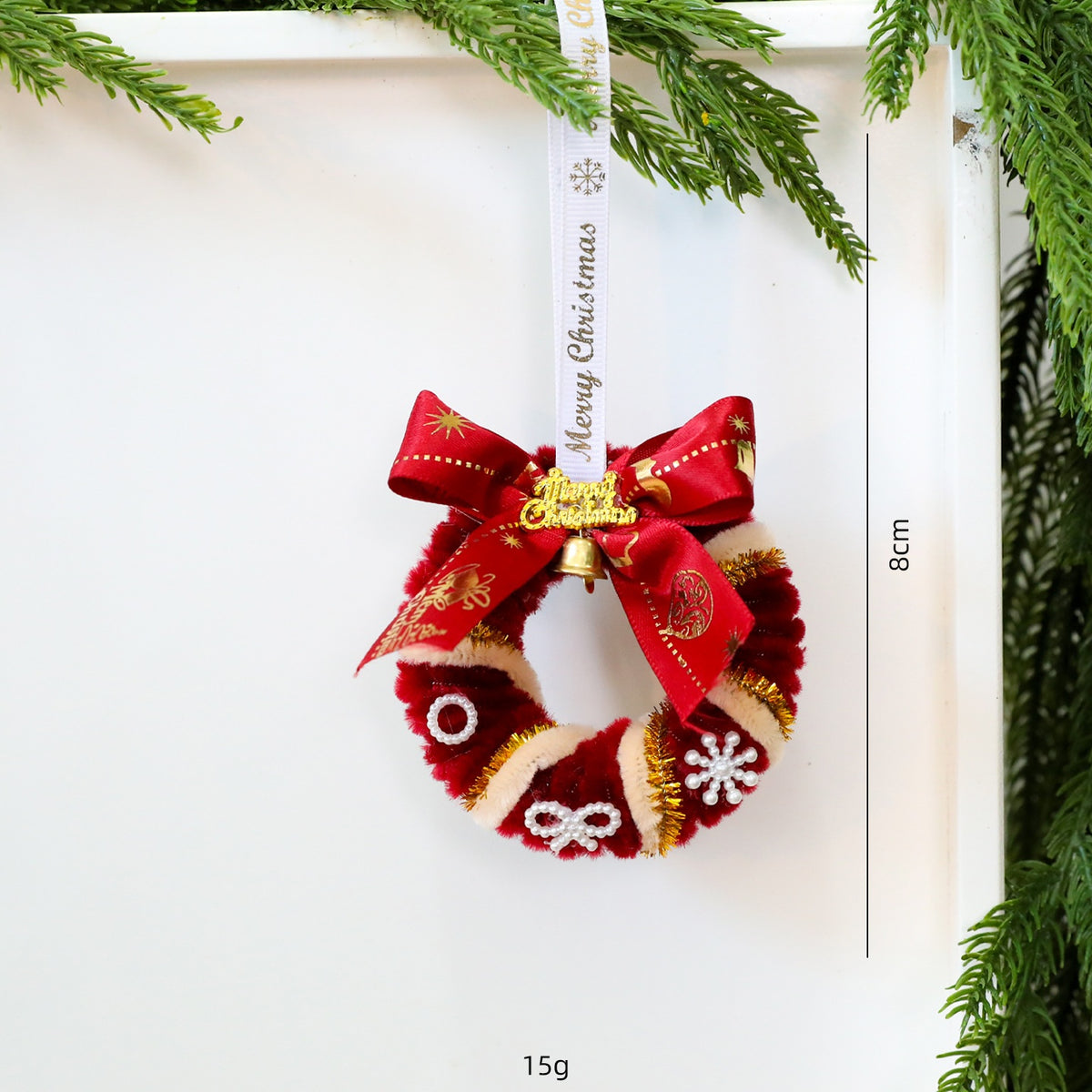 Christmas Wreath Ornaments for Festive Tree Decor