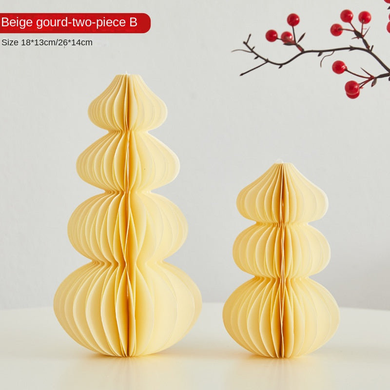 Paper Folding Gourd Ornament for Festive Home Decor