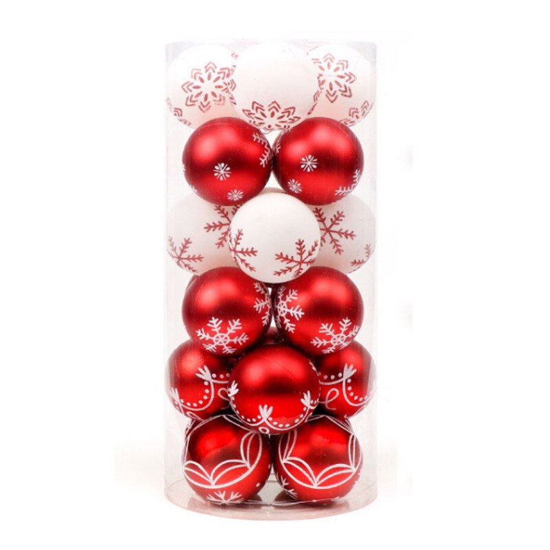 Christmas Ornaments Set: Elegant White Gold Tree Decor