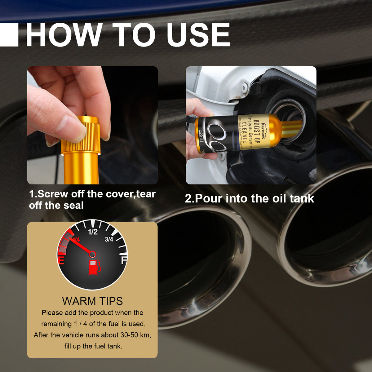Catalytic Converter Cleaner for Carbon Deposit Care
