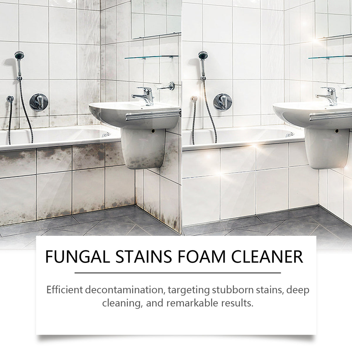 Stain Removal Foam Cleaner for Moldy Bathroom Tiles
