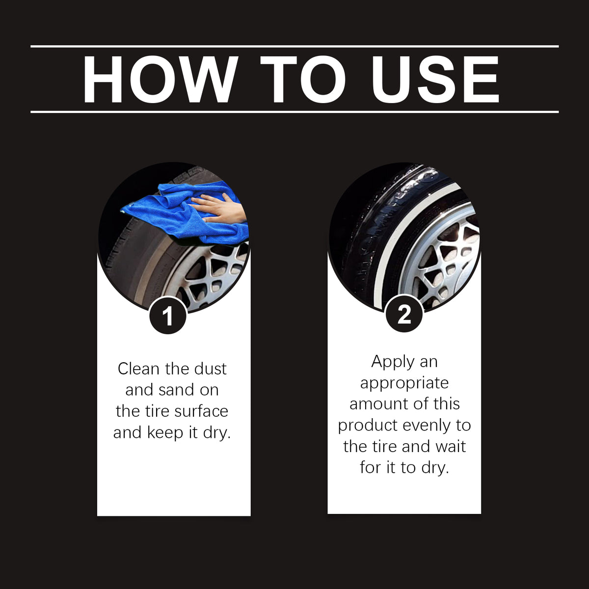 Tire Retreading Wax for Black, Glossy Tire Protection