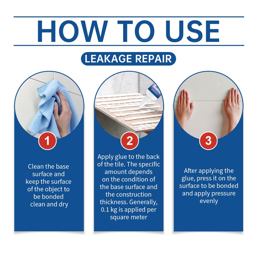 Tile Repair Glue for Cracks, Loose Tiles and Leaks