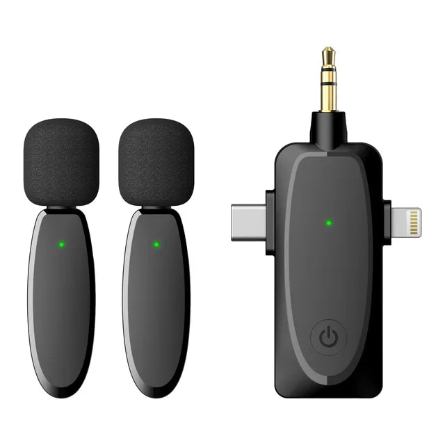 Wireless Lavalier Microphone 1‑to‑2 — Studio‑Quality Audio
