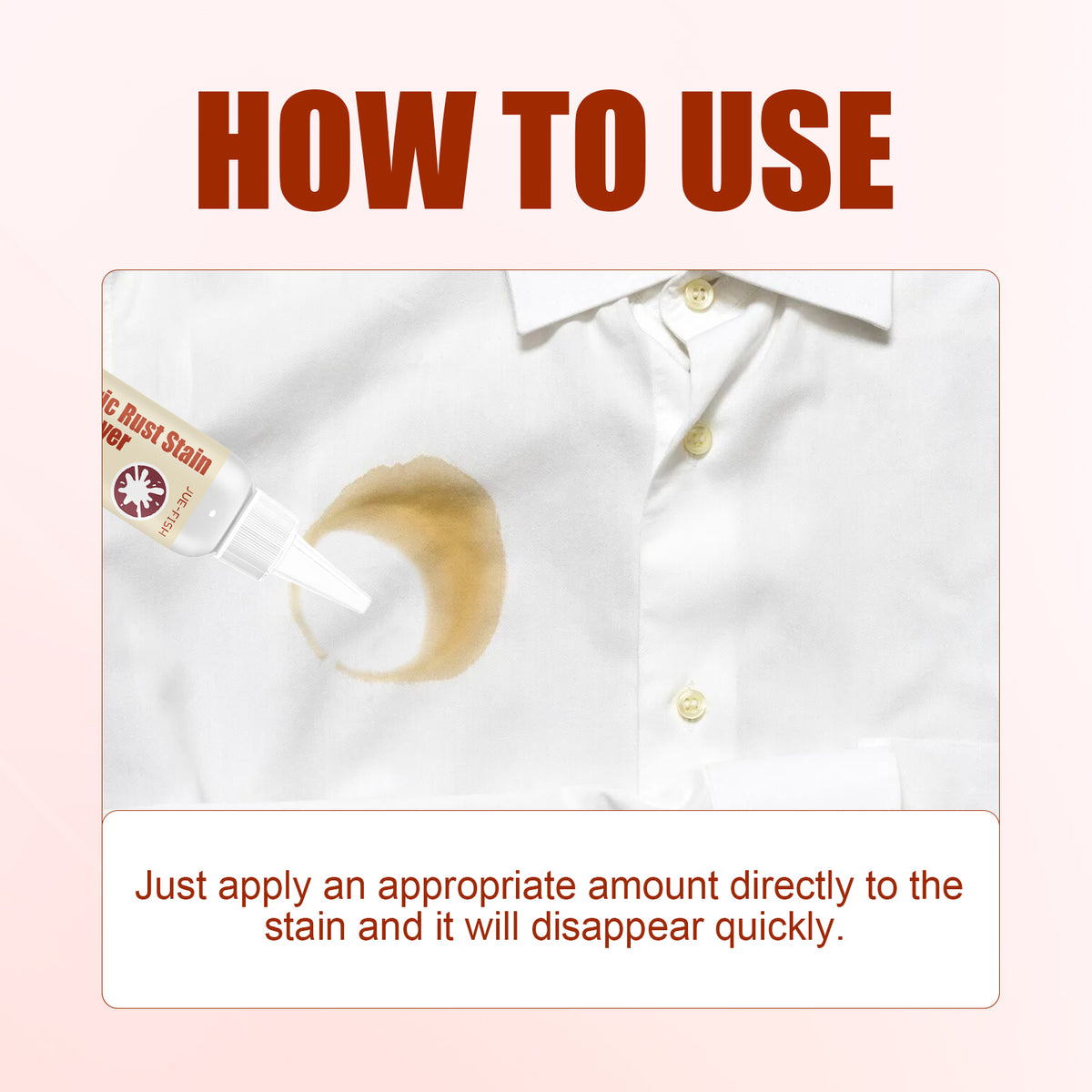 Fabric Rust Stain Remover for Stubborn Clothing Stains