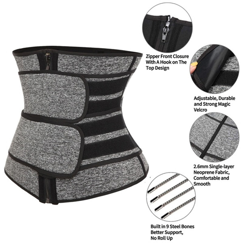 Sauna Waist Trainer — Sweat More, Sculpt Faster with 9
