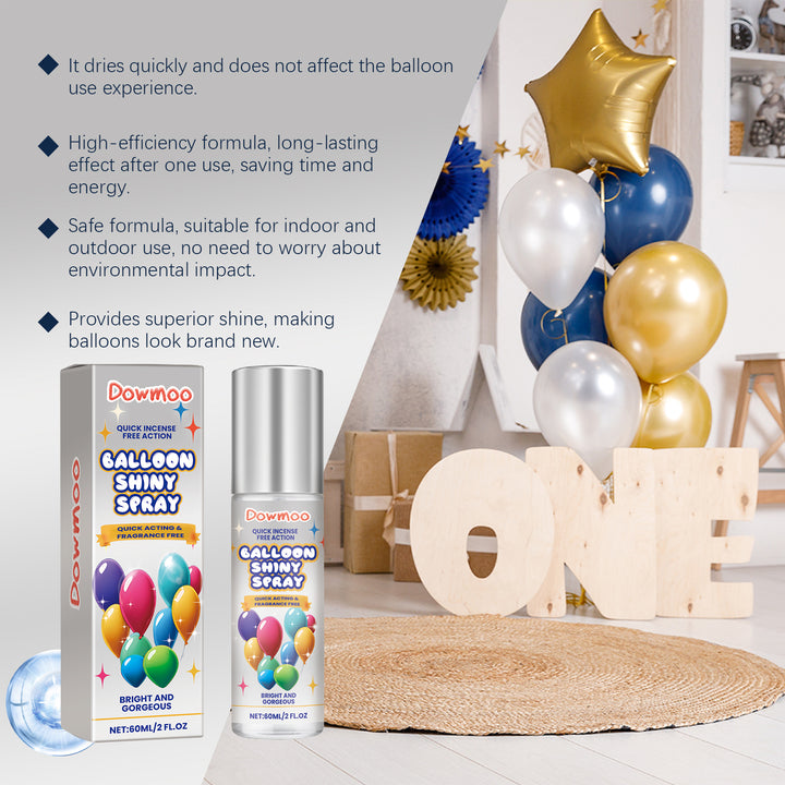 Latex Balloon Shine Spray for Long-Lasting Glossy Balloons