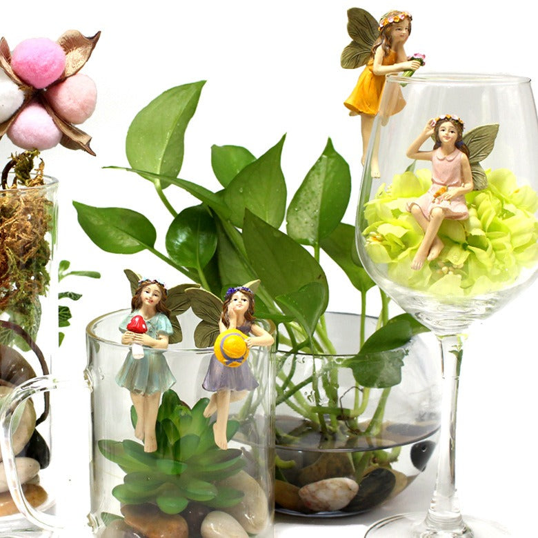 Fairy Garden Resin Figurines for Plants, Pots & Glass