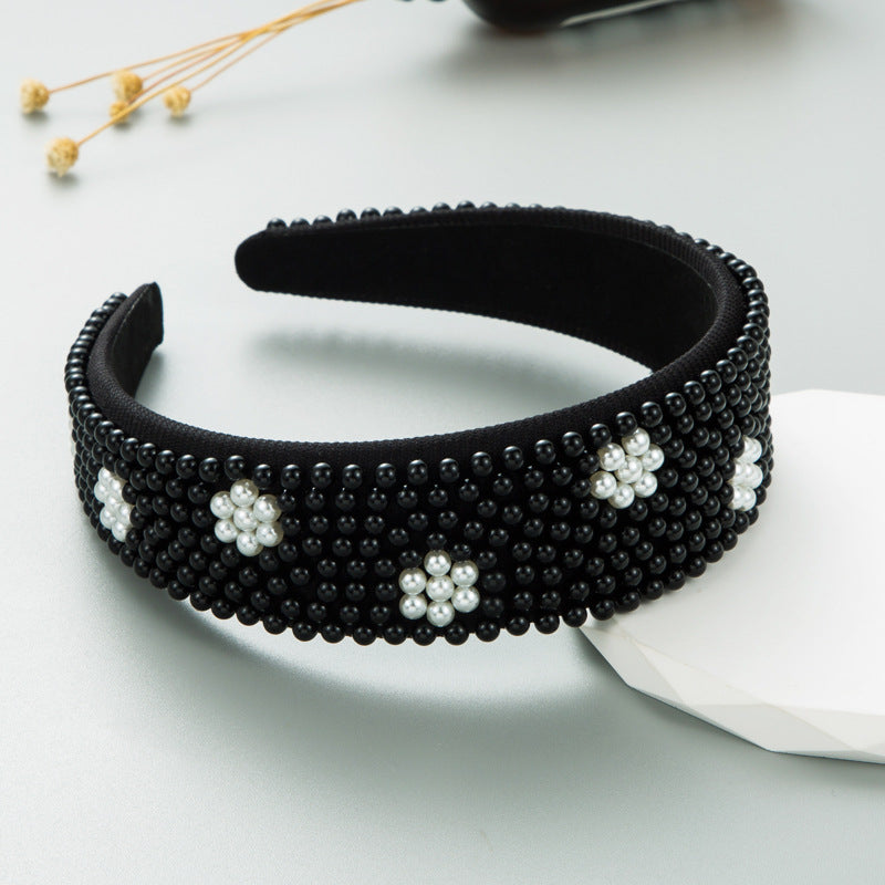 Pearl Headband – Wide Padded Statement Hair Accessory