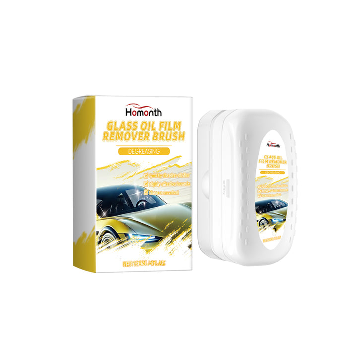 Car Glass Degreaser Brush for Clear, Trace-Free Windows
