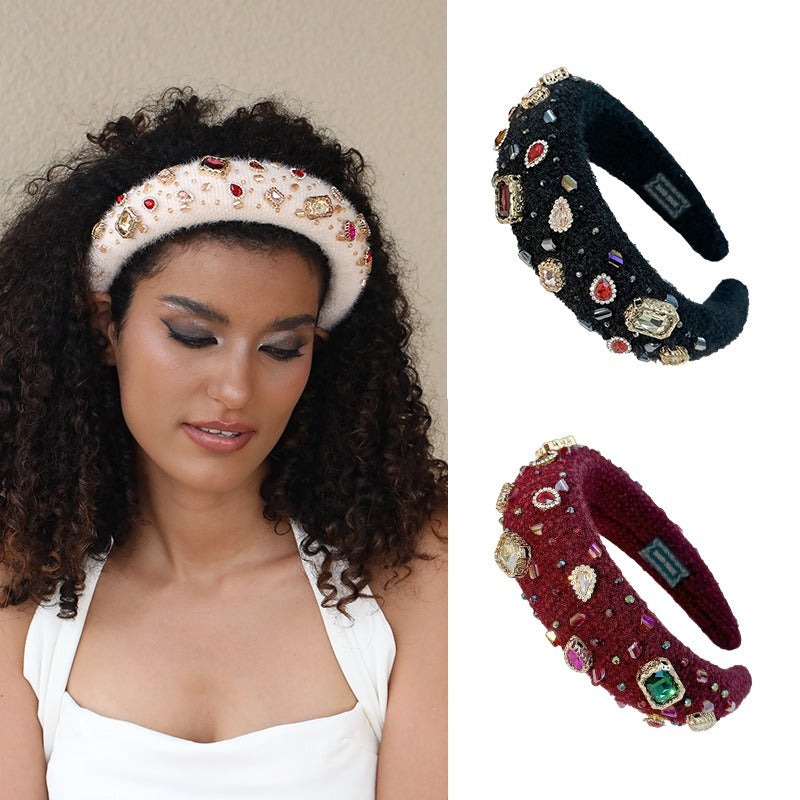 Baroque Crystal Hair Hoop For Instant Occasion Glamour