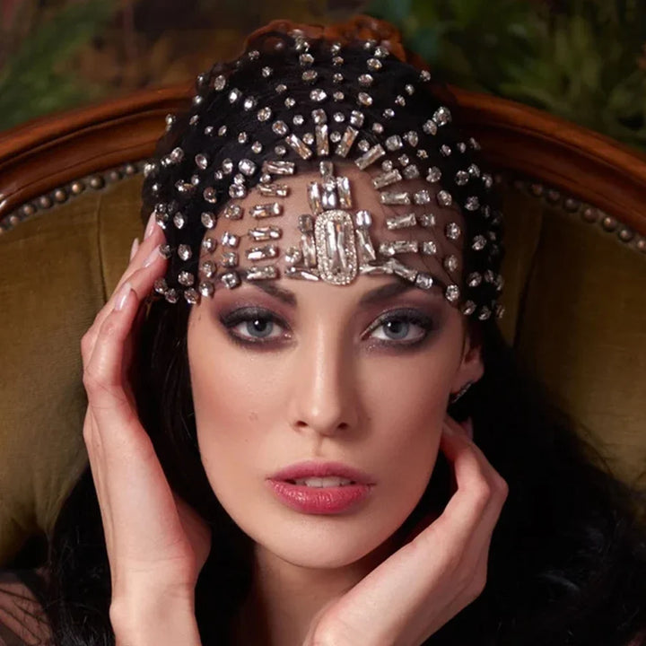 Rhinestone Bridal Headband for a Regal Wedding Look