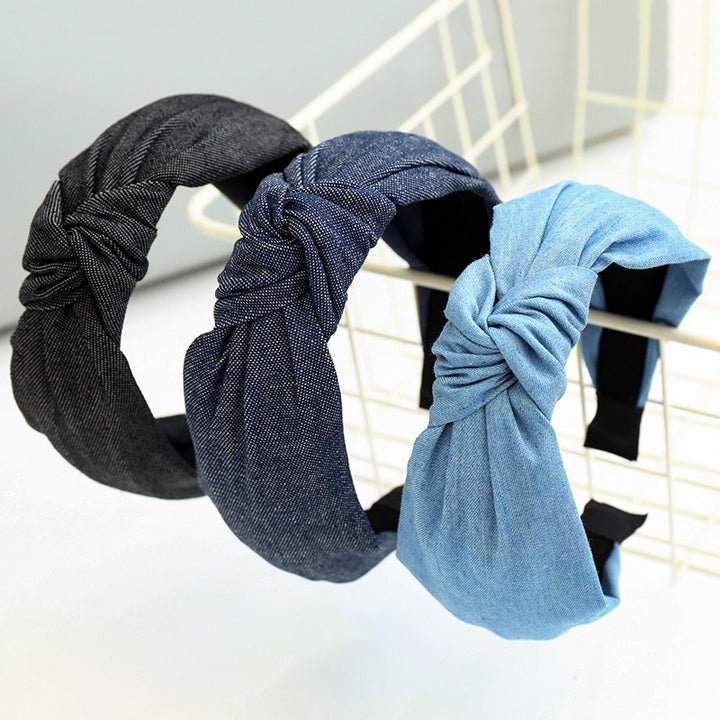 Denim Knot Headband for Effortless Everyday Styling