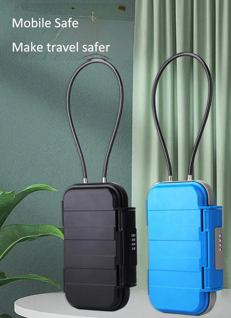 Portable Travel Safe Box with Combination Lock for Phones