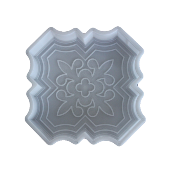 Decorative Concrete Stepping Stone Mold for Garden Paths