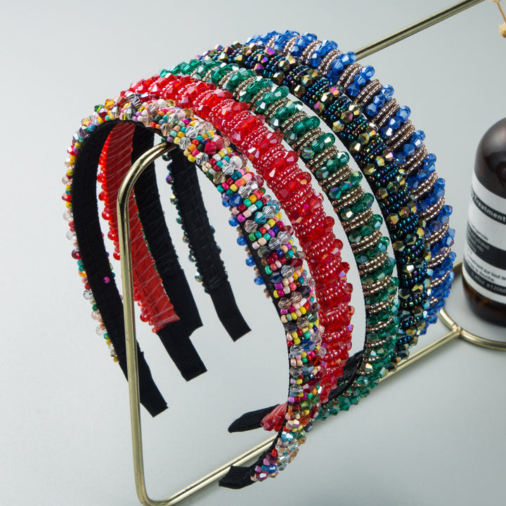Beaded Headband for Colorful Statement Hair Styling