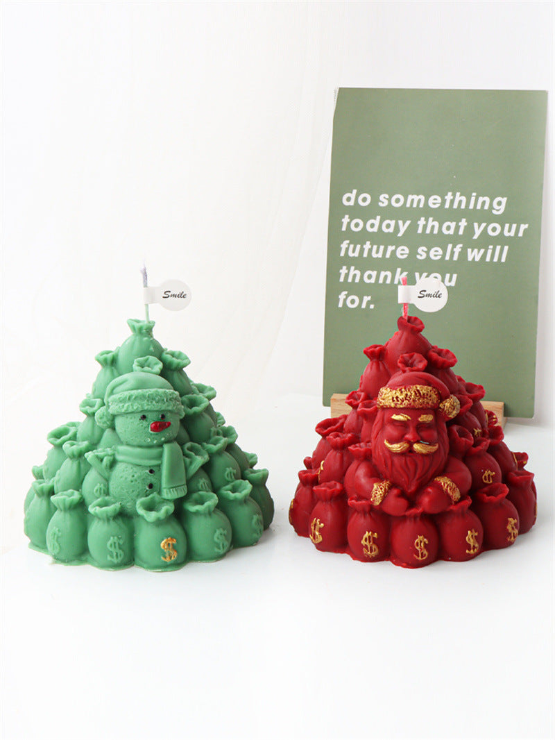 Santa Money Bag Candle Mold for Christmas DIY Candles