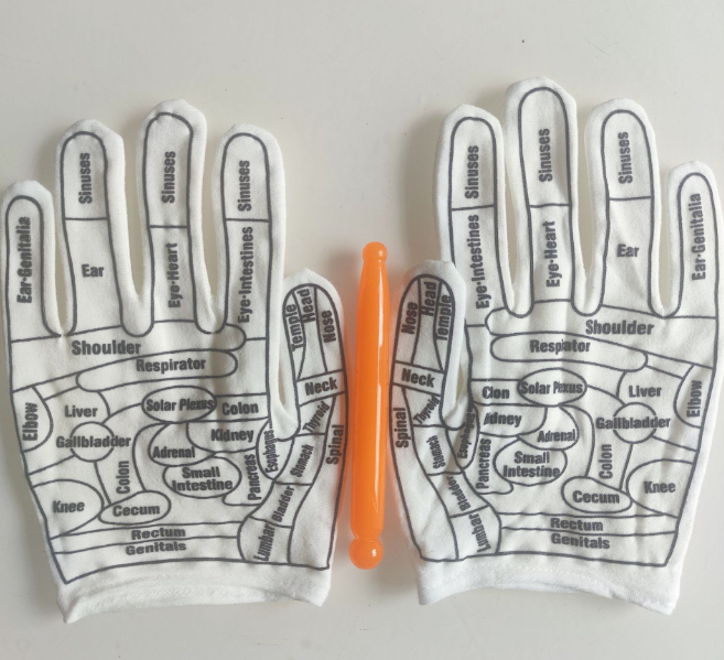 Acupoint Diagram Massage Gloves — Learn TCM Acupressure