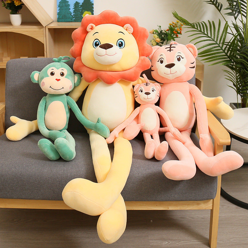 Long-Legged Lion Plush Curtain Decor & Cuddly Toy
