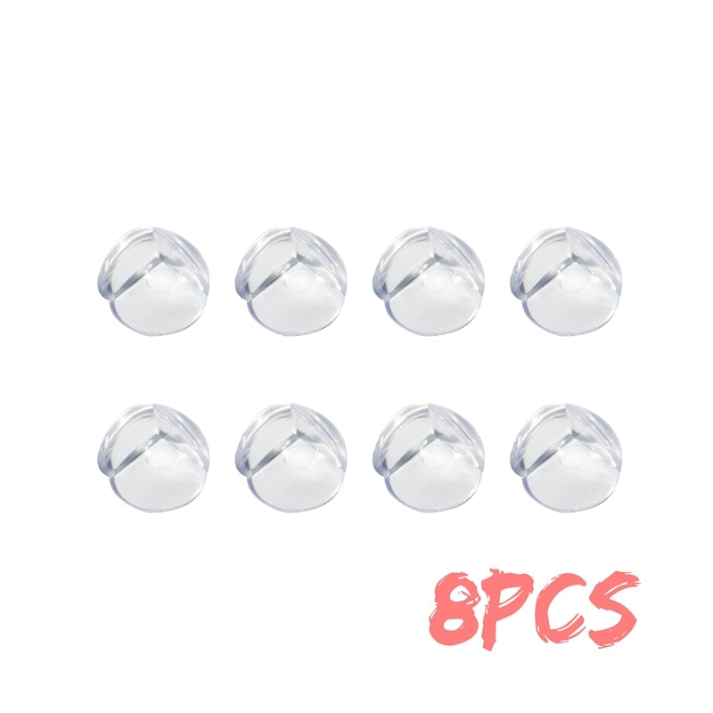 Clear Silicone Corner Guards for Baby-Proofing Tables