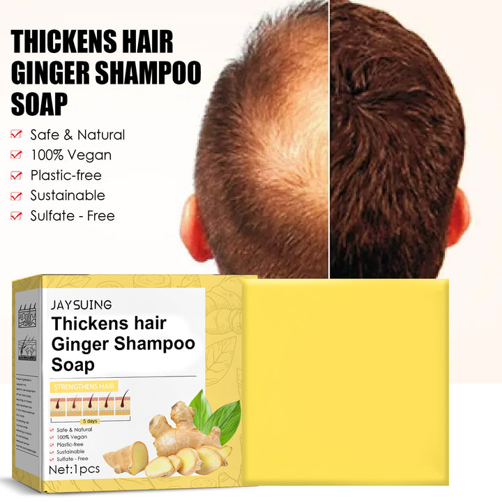 Ginger Shampoo Bar for Fuller-Looking, Stronger Hair