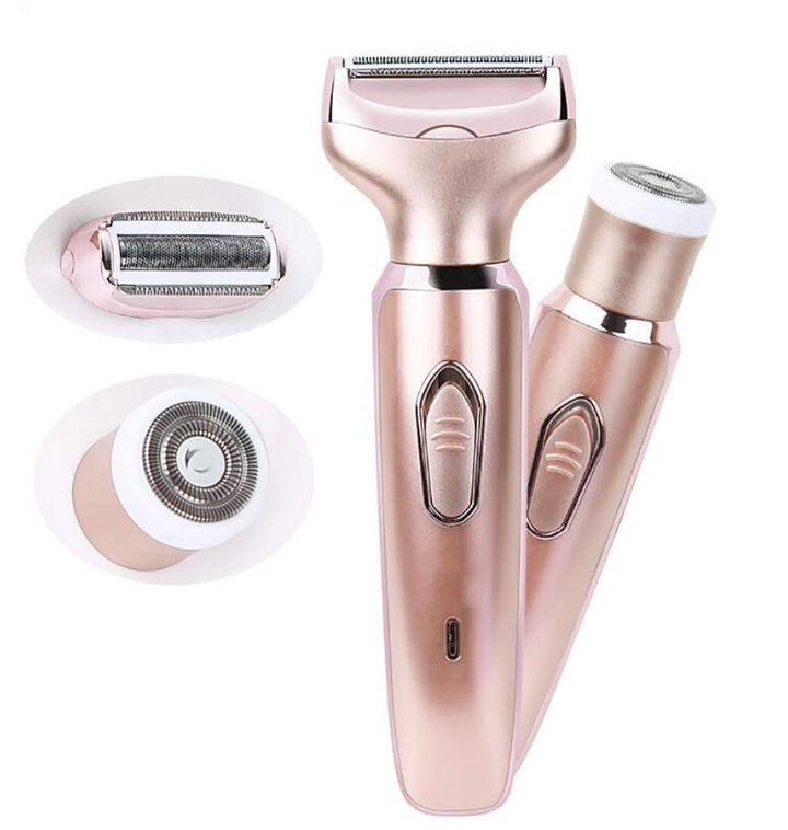Electric Epilator Two-Head Smooth Hair Removal For Women