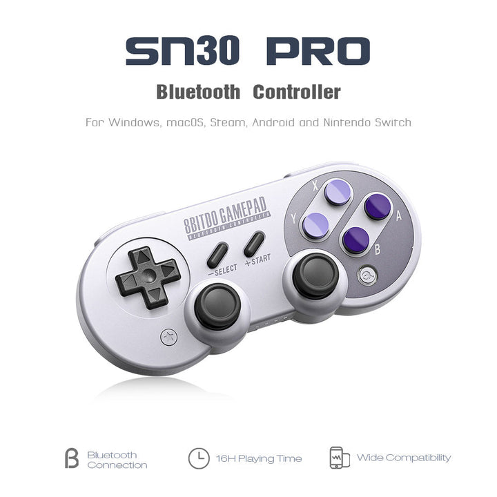 Wireless SNES-Style Controller for PC, Switch & Android