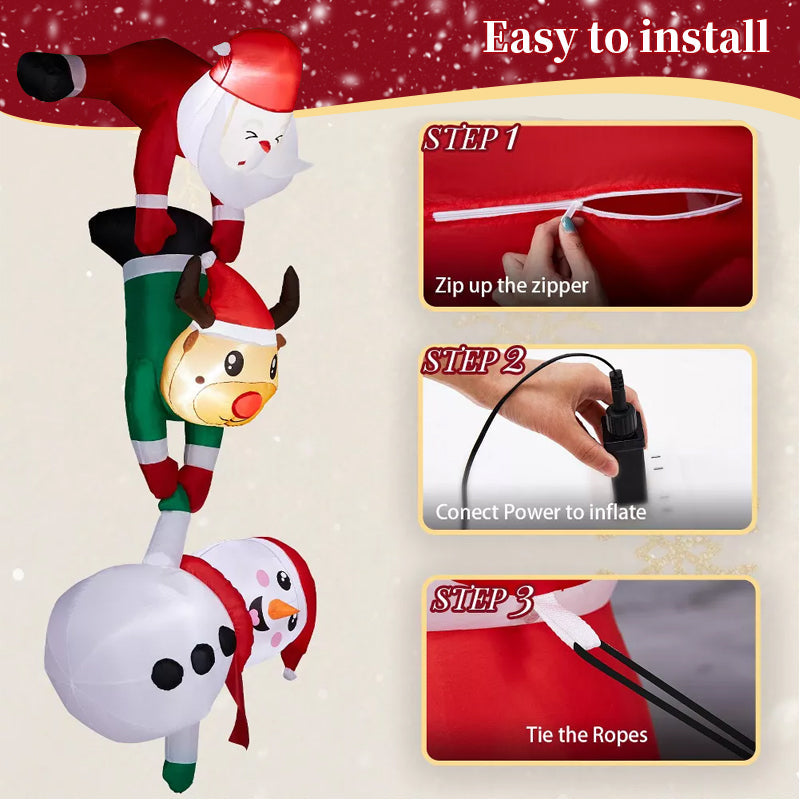 8ft Inflatable Christmas Decoration Santa Yard Display
