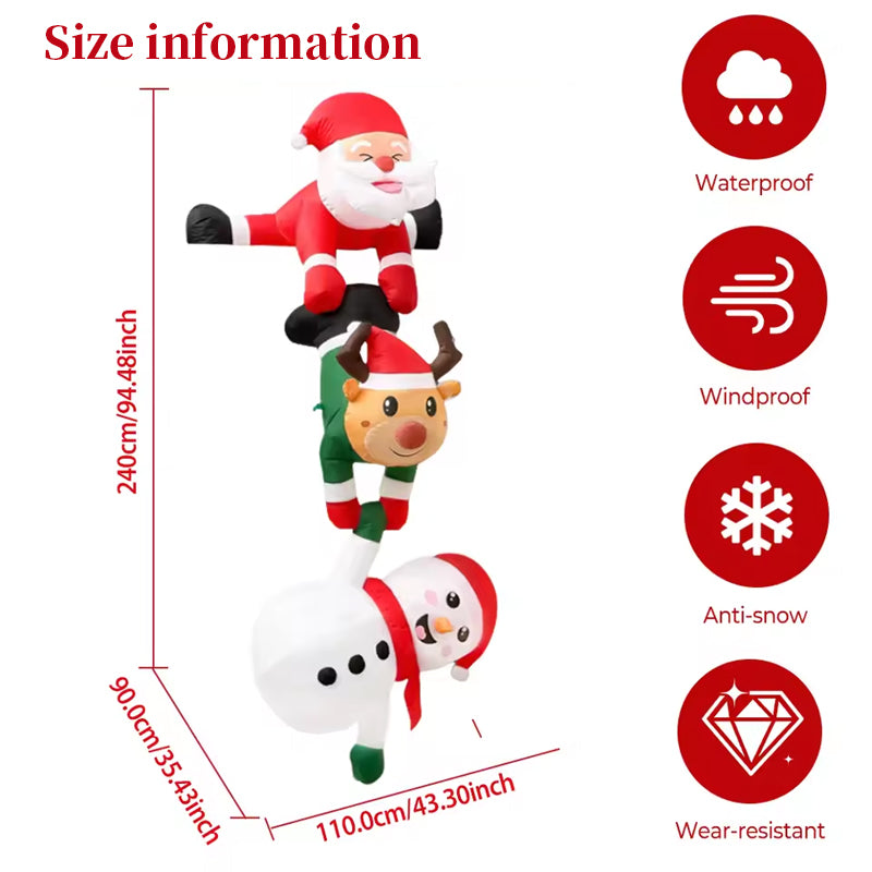 8ft Inflatable Christmas Decoration Santa Yard Display
